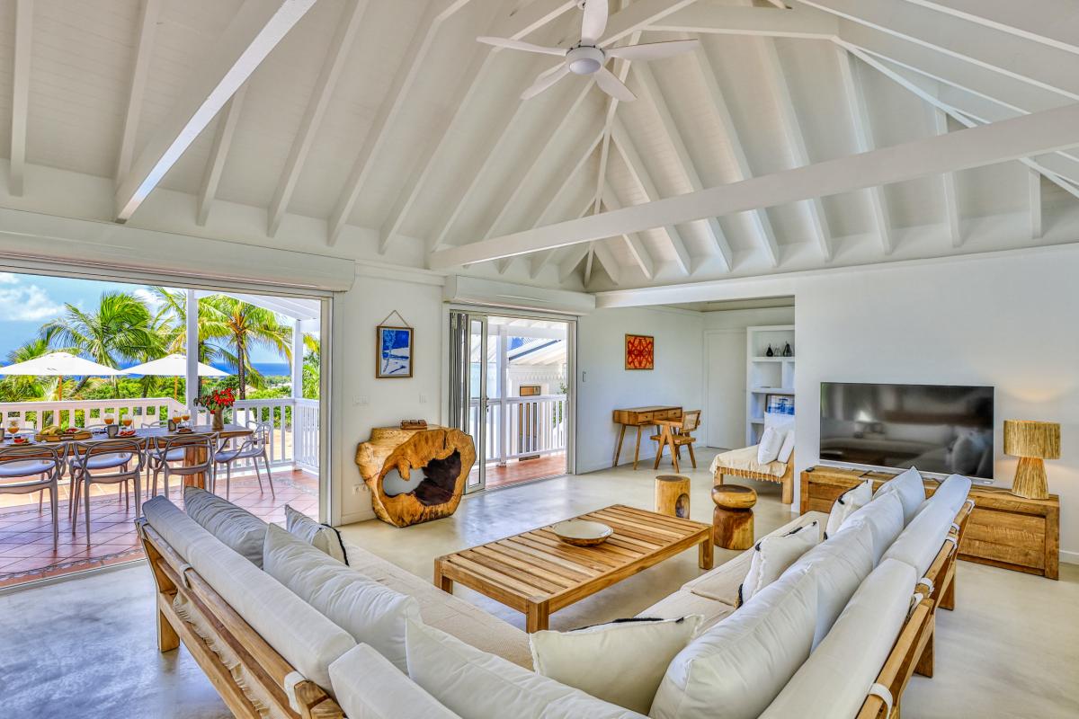 A louer villa 4 chambre Terres Basses Saint Martin_ Salon - 13